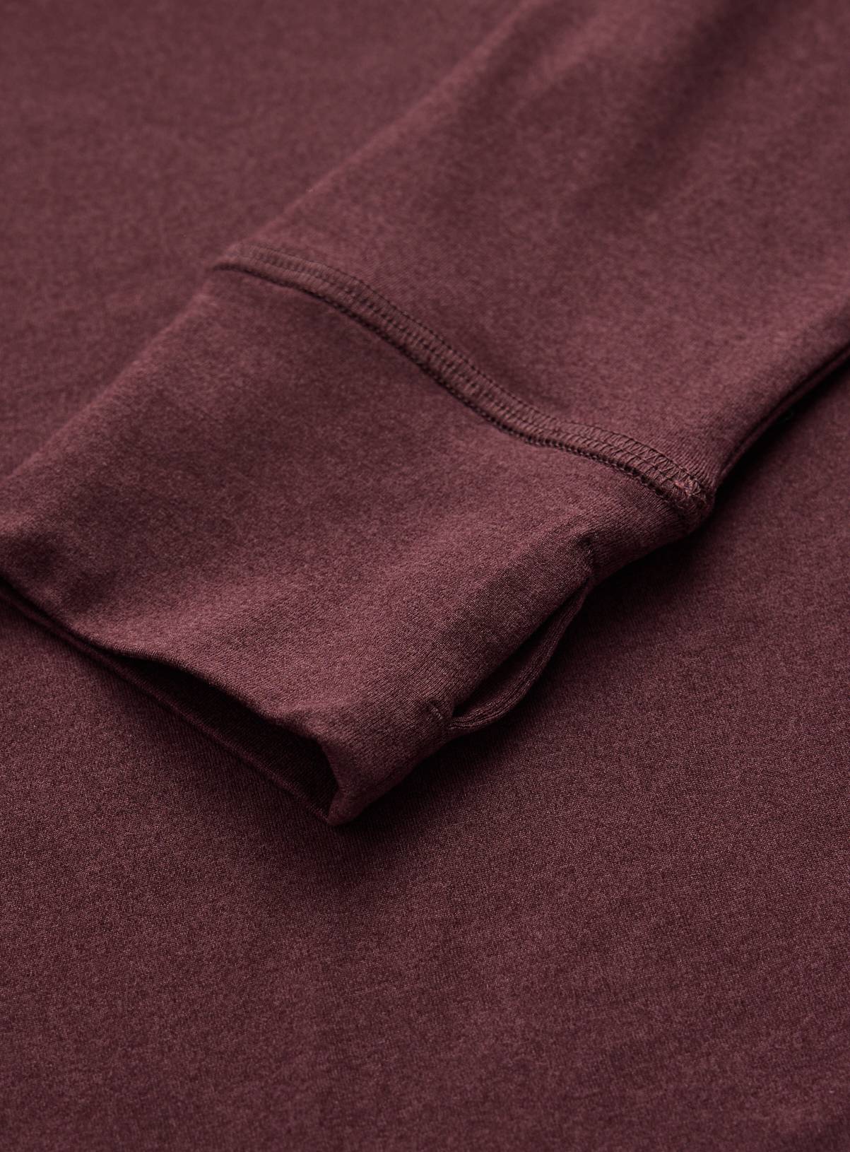REAKTIV Dark Red Long Sleeve Soft Touch Marl Top L - Image 3